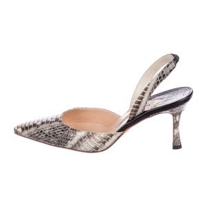 Manolo Blahnik Carolyn python pumps in size 6